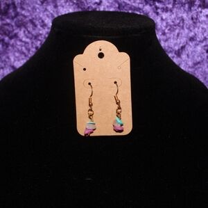 Boho Gold Handmade Crystal Earrings #15